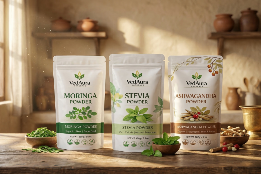 VedAura Naturals Banner