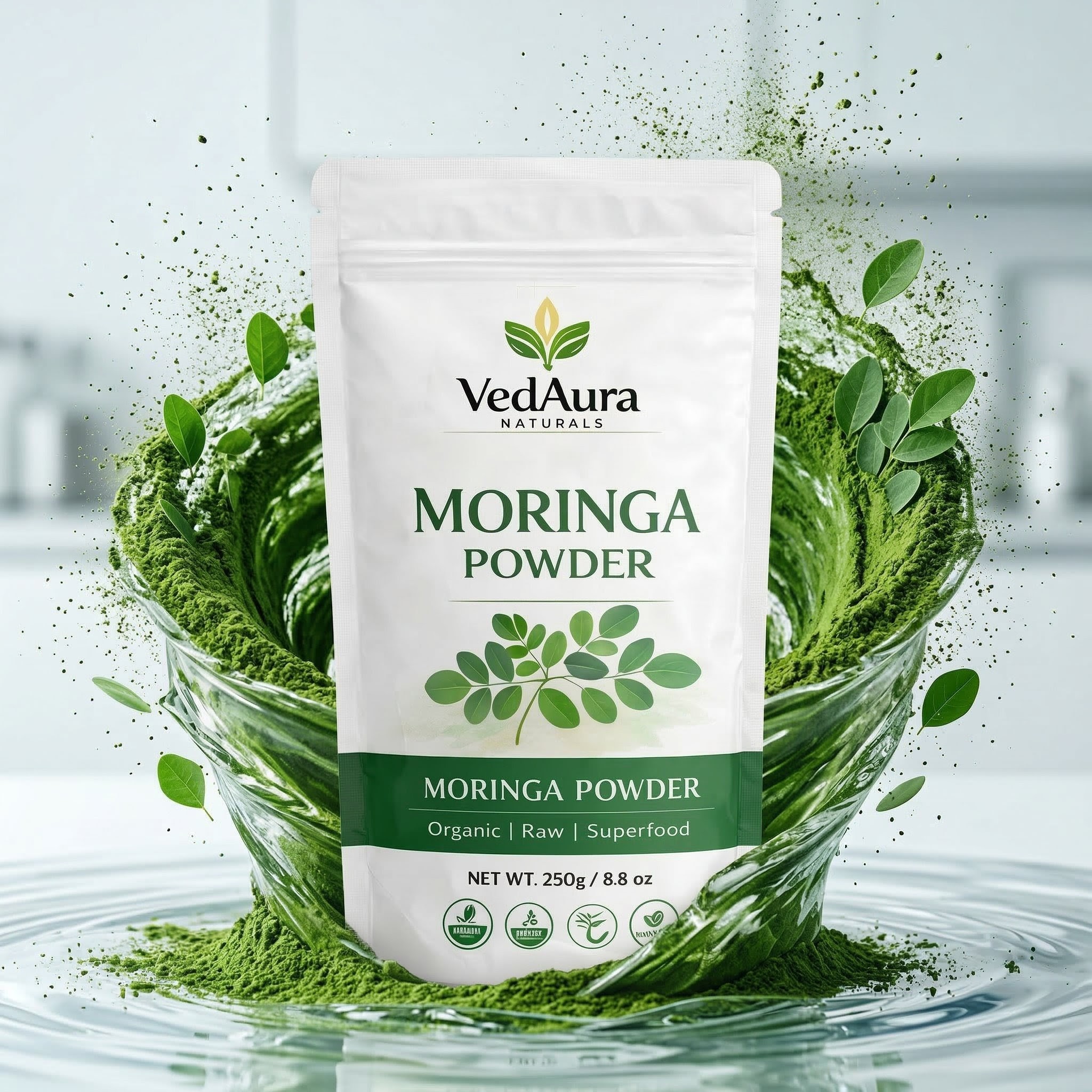 VedAura Organic Moringa Powder