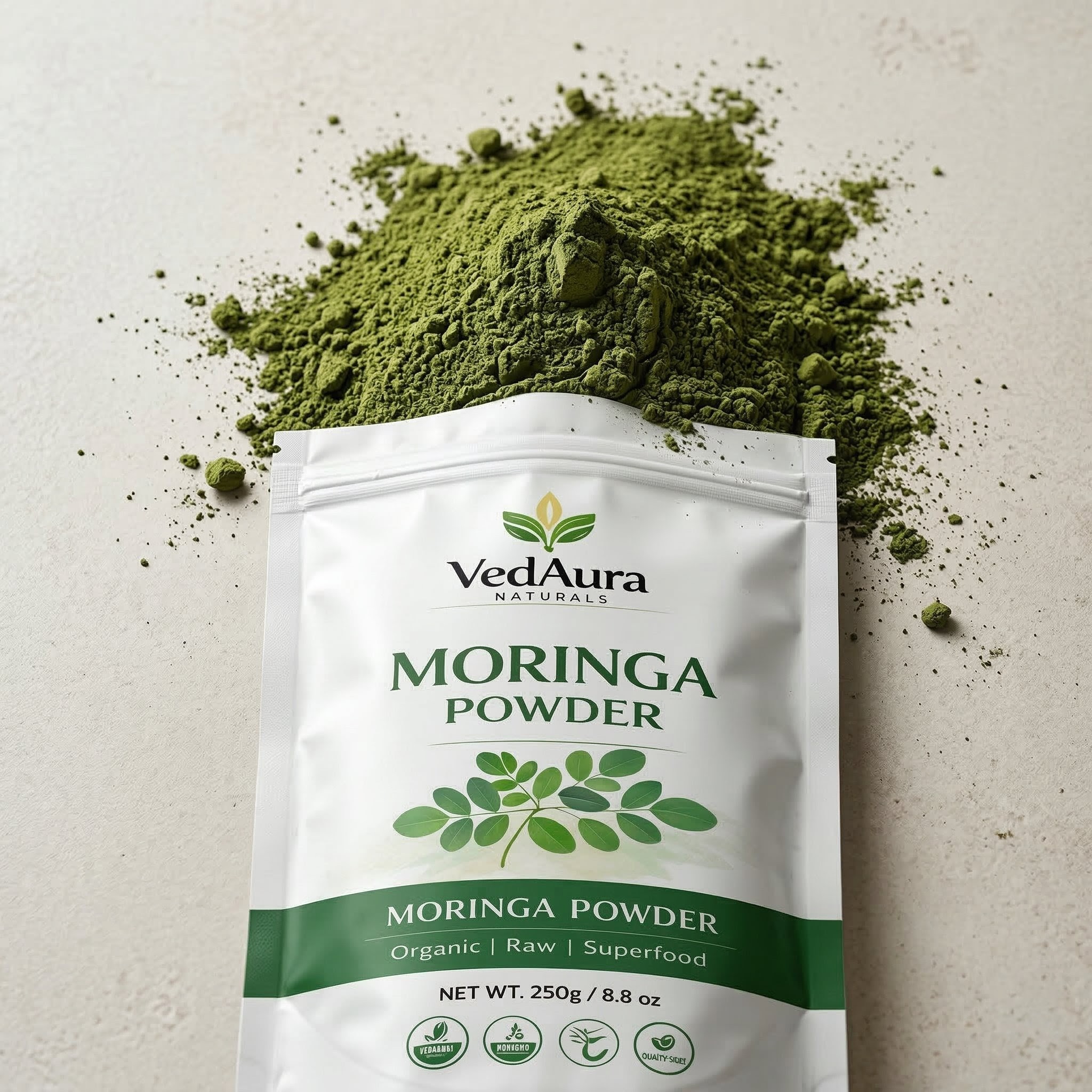 VedAura Organic Moringa Powder
