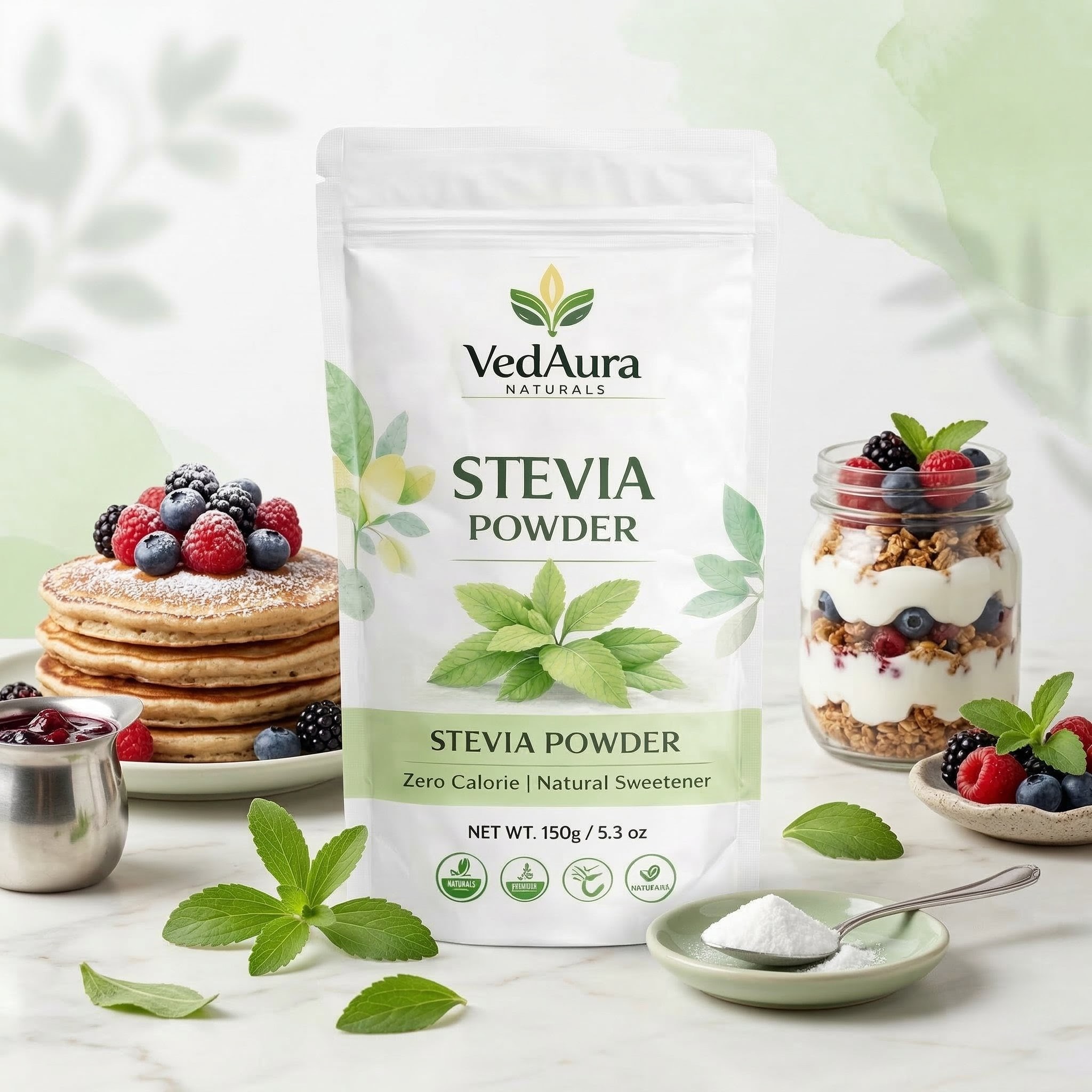 VedAura Naturals Stevia powder