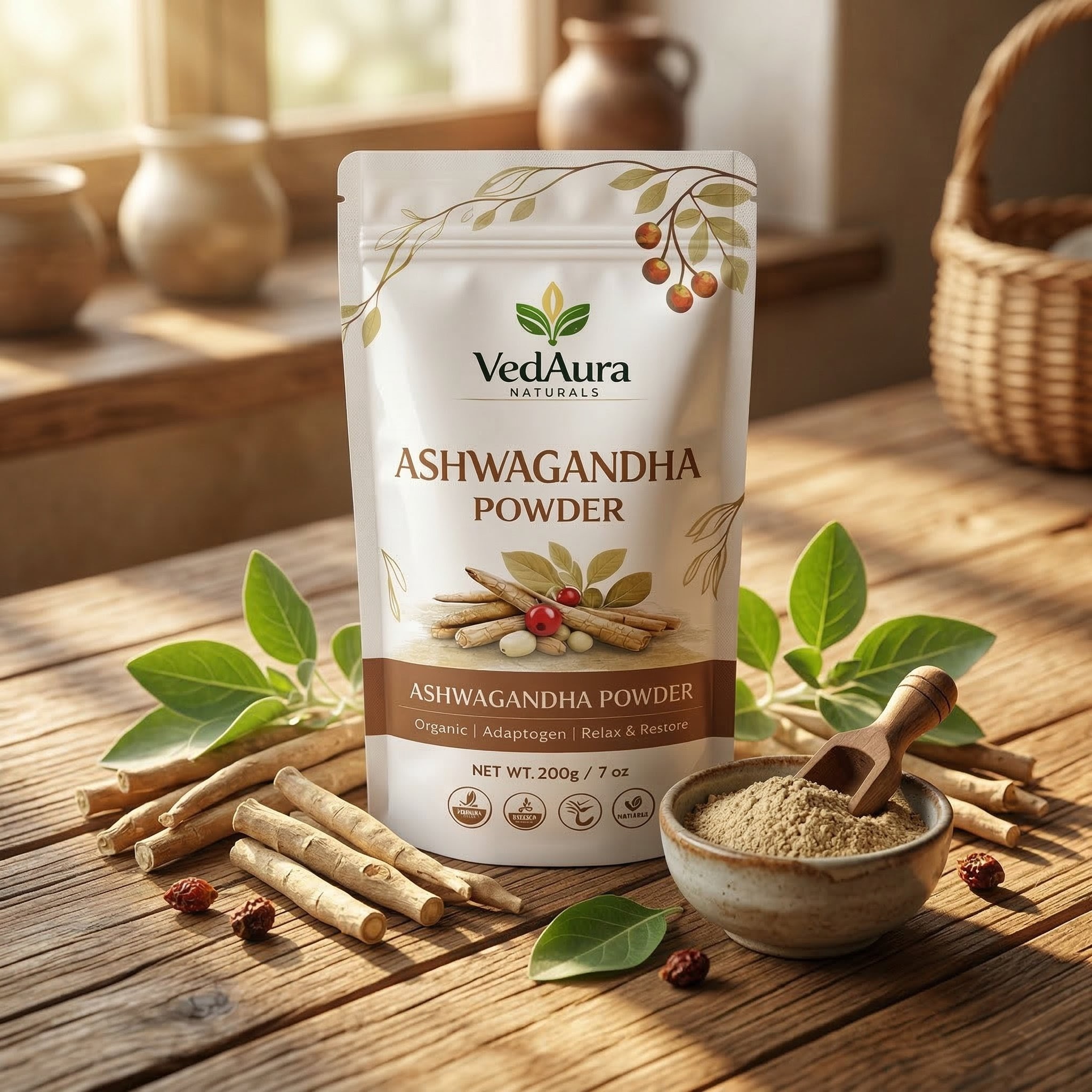 VedAura Ashwagandha powder