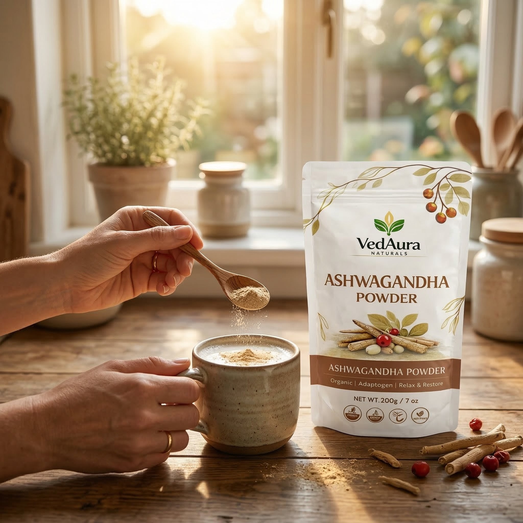 VedAura Ashwagandha powder