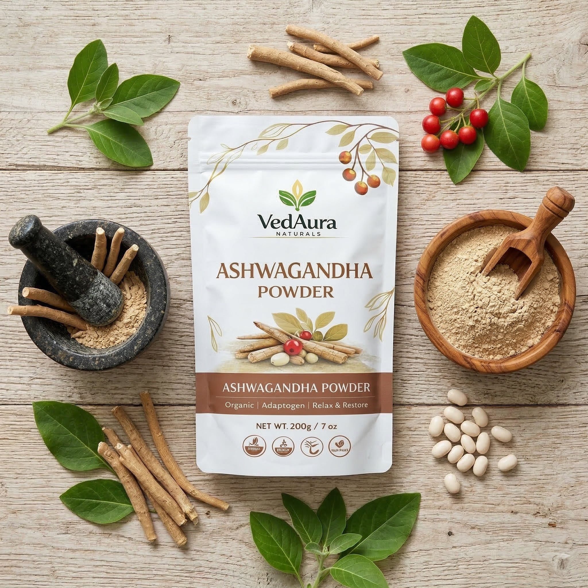 VedAura Ashwagandha powder