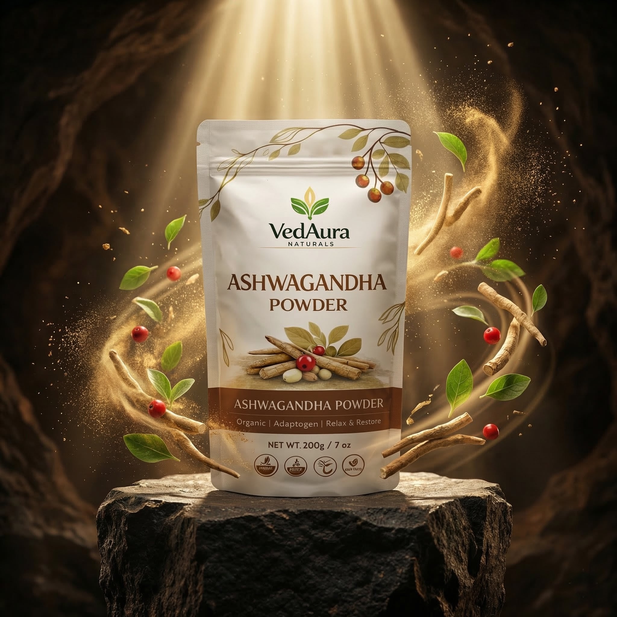 VedAura Ashwagandha powder